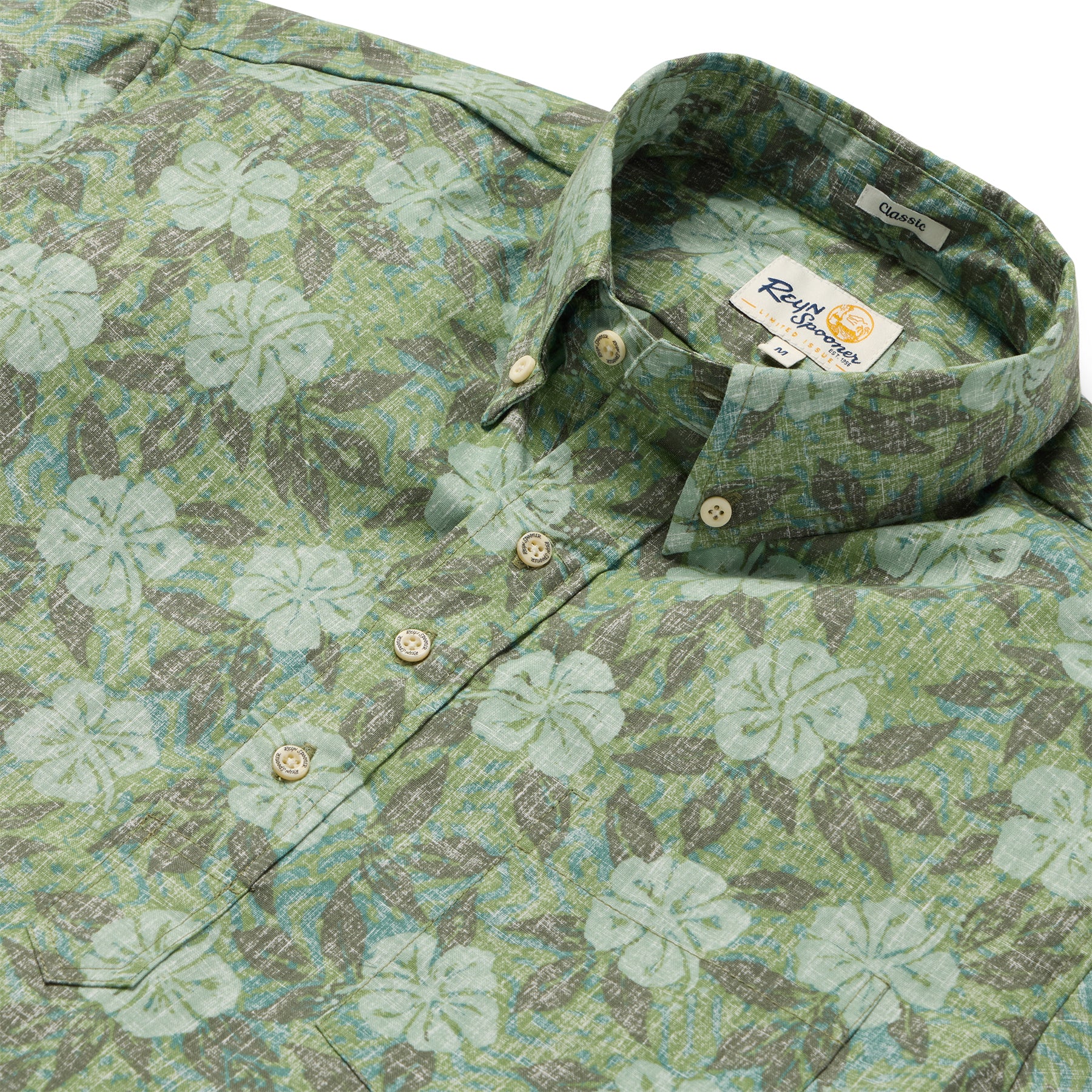 Reyn Spooner BISCUS WEAVE PULLOVER in HEDGEGREEN