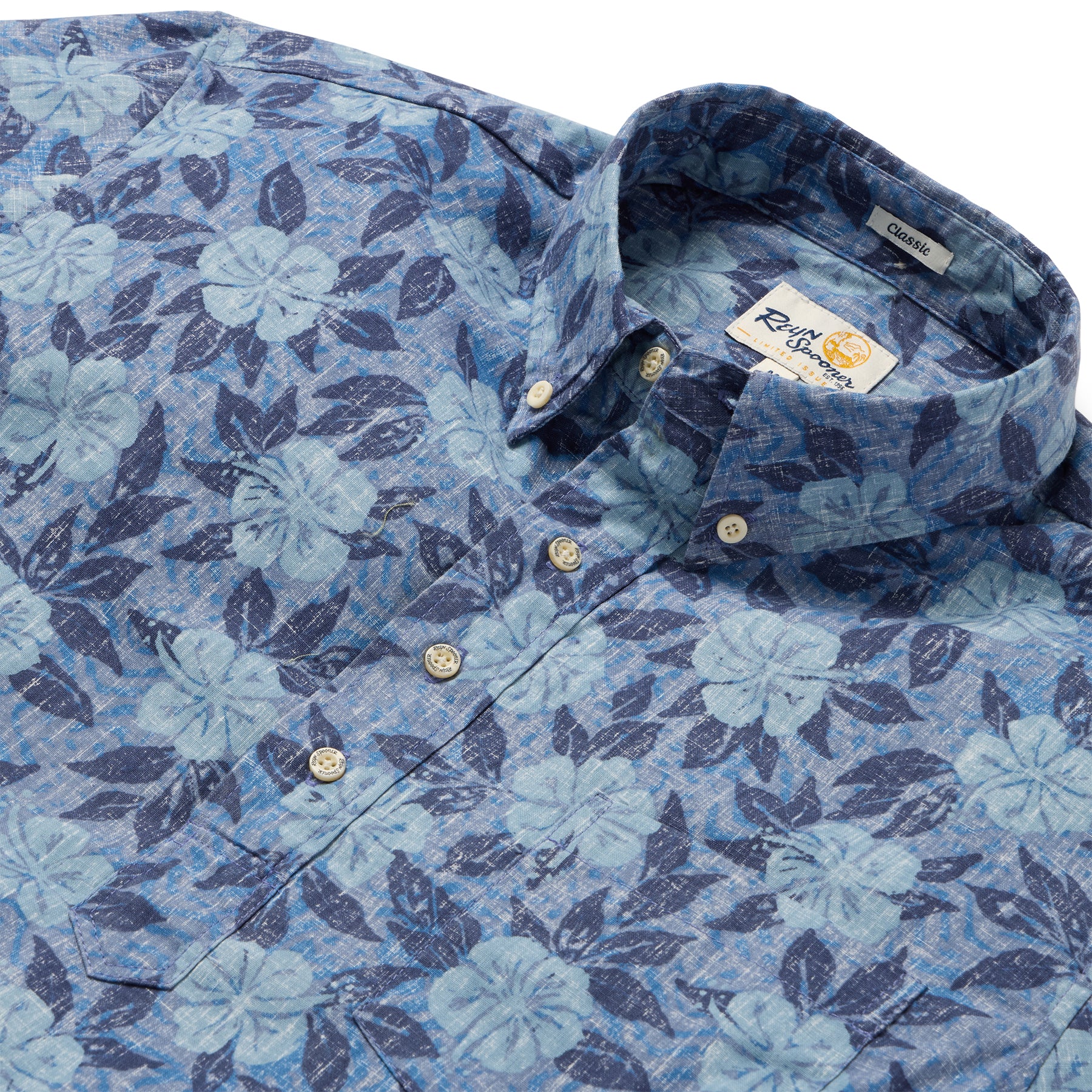 Reyn Spooner BISCUS WEAVE PULLOVER in INFINITY BLUE