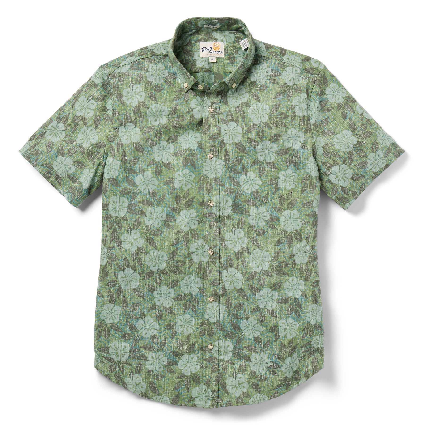 Reyn Spooner BISCUS WEAVE TAILORED in HEDGEGREEN