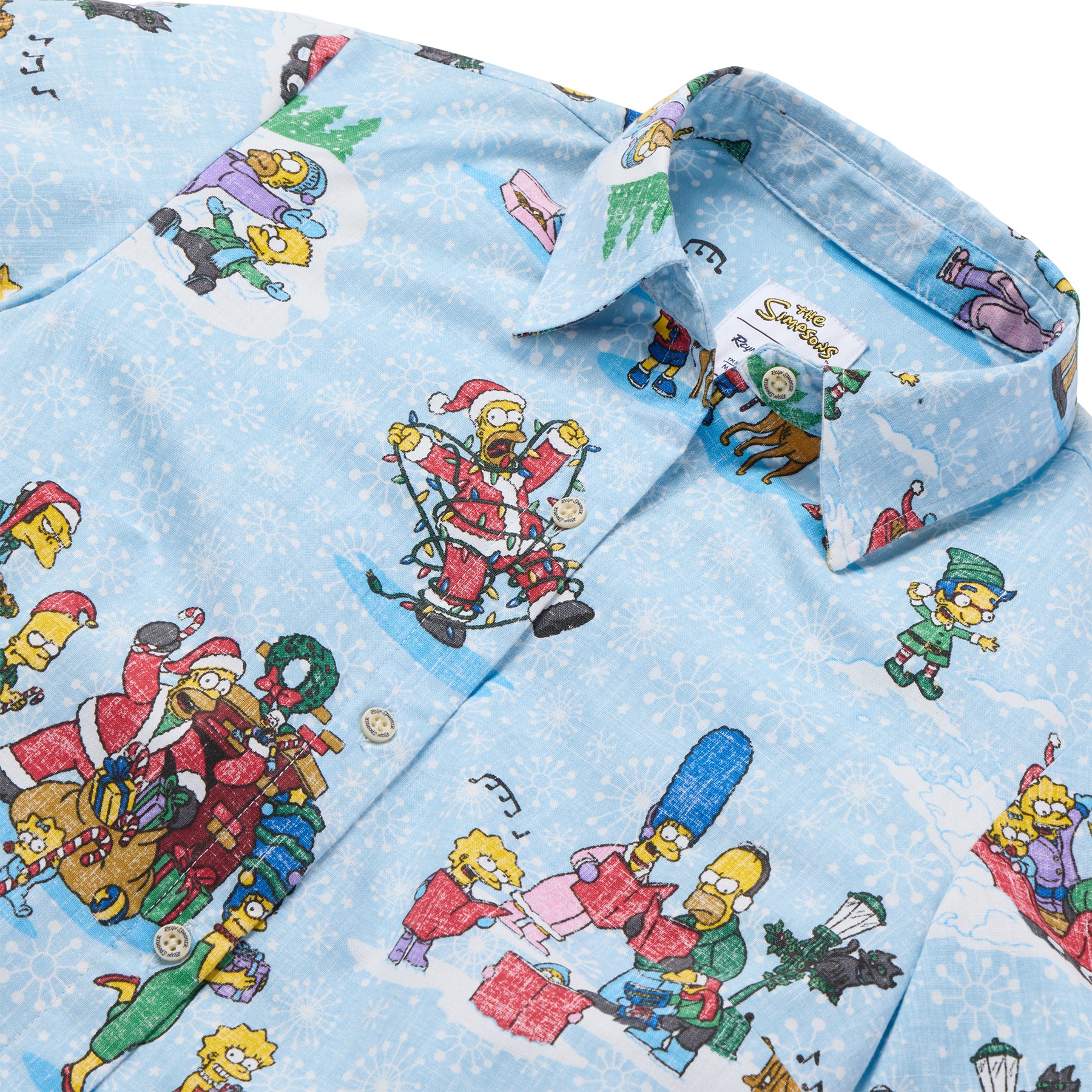 Reyn Spooner SIMPSONS GREETINGS ABBY TOP in LIGHT BLUE