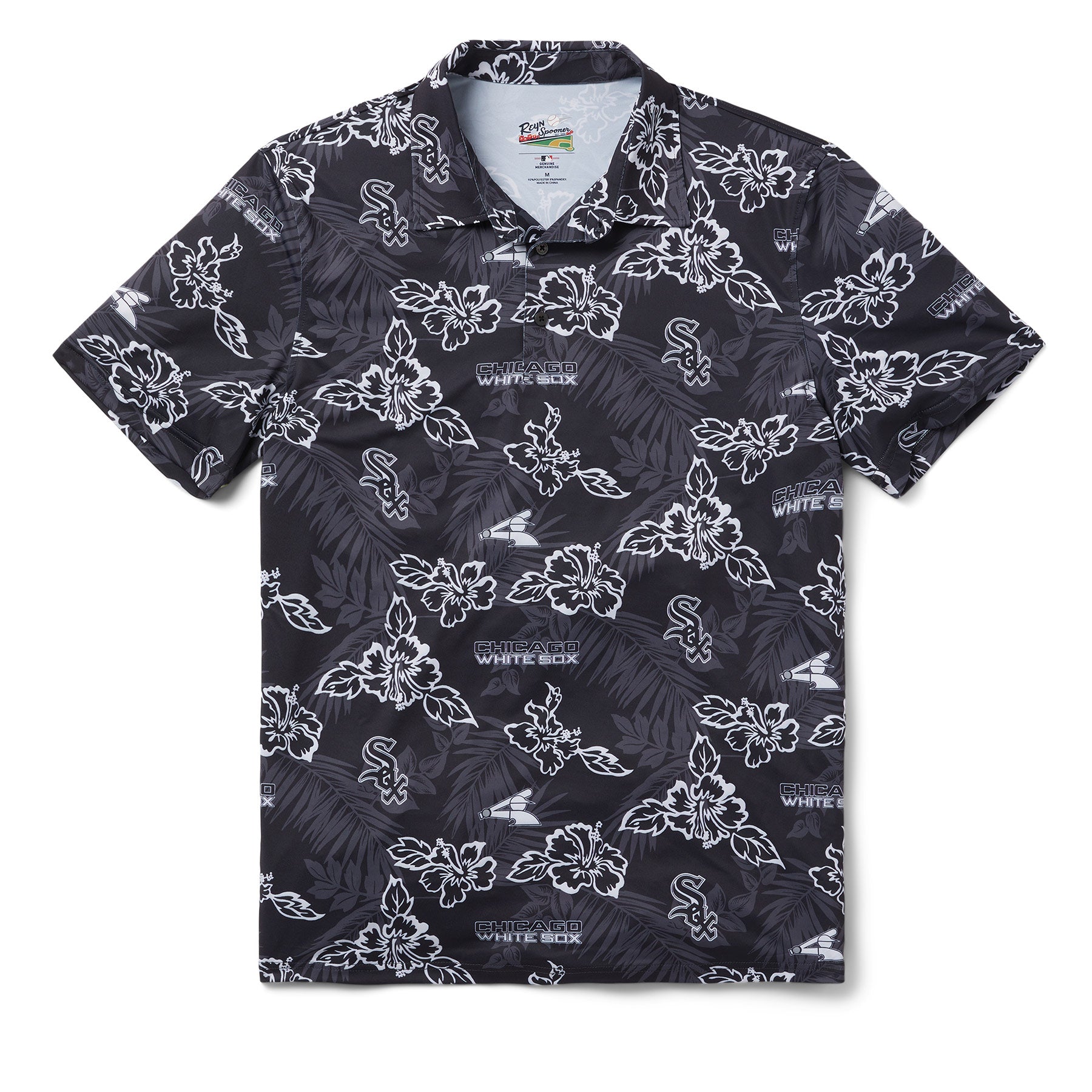 Reyn Spooner CHICAGO WHITE SOX PUA PERFORMANCE POLO in BLACK