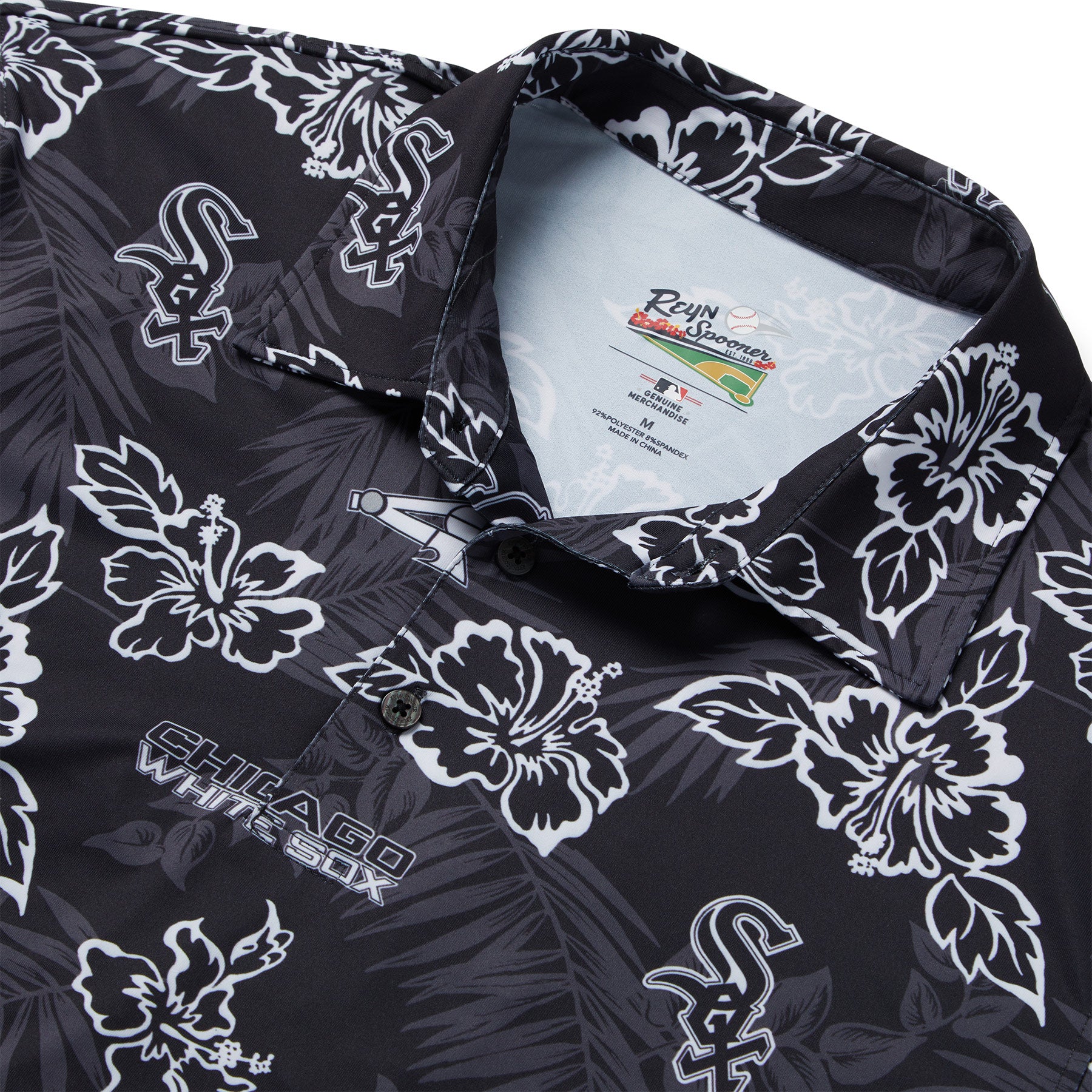 Reyn Spooner CHICAGO WHITE SOX PUA PERFORMANCE POLO in BLACK