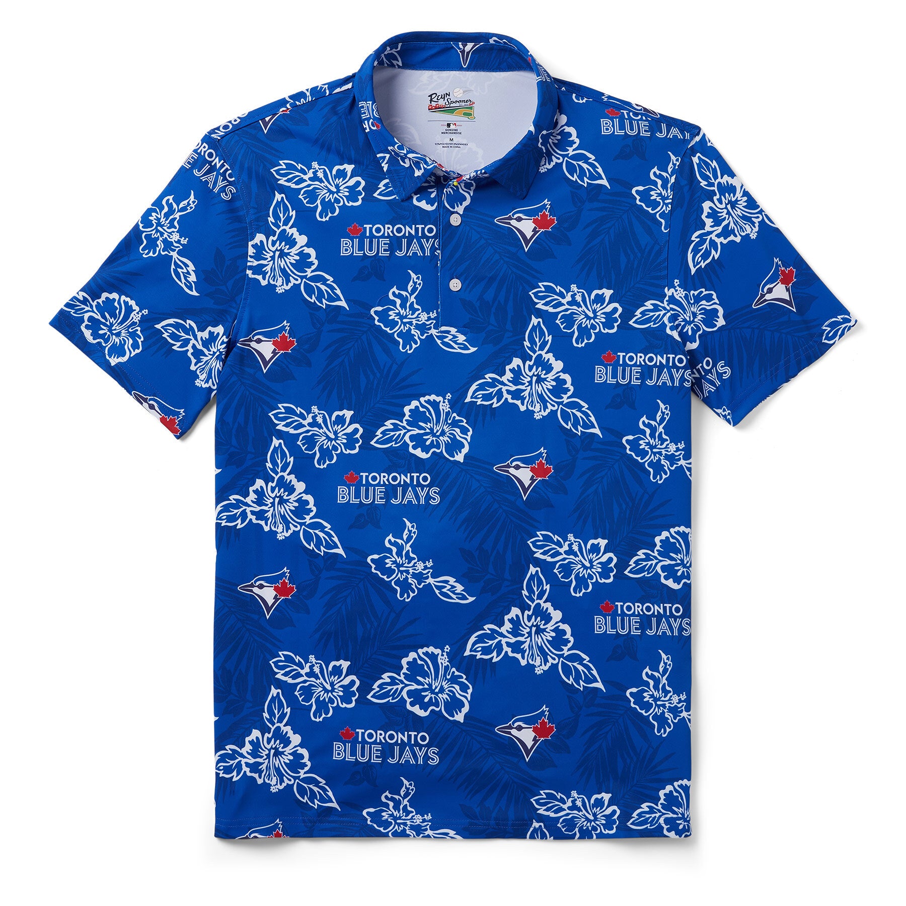 Reyn Spooner TORONTO BLUE JAYS PUA PERFORMANCE POLO in NAVY