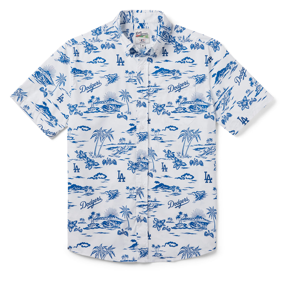 Reyn Spooner Dodgers Hawaiian Shirt LA Los Angeles Brooklyn Mens