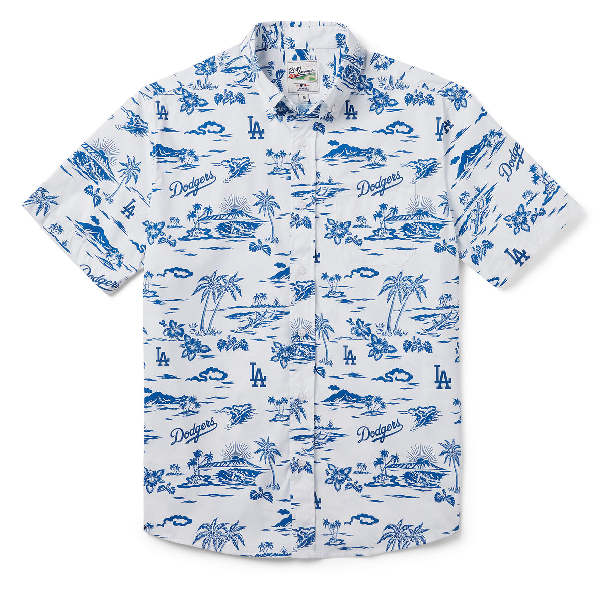 Los Angeles Dodgers Reyn Spooner Kekai Button-Down Shirt – White Size: 3XL