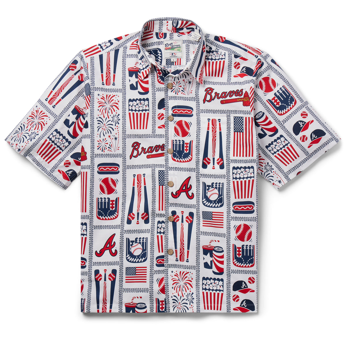 Atlanta Braves Reyn Spooner Scenic Hawaiian Shirt - Limotees