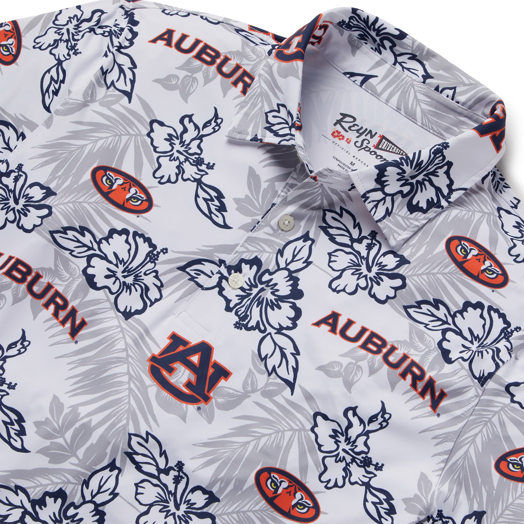 Reyn Spooner AUBURN UNIVERSITY PUA PERFORMANCE POLO in WHITE
