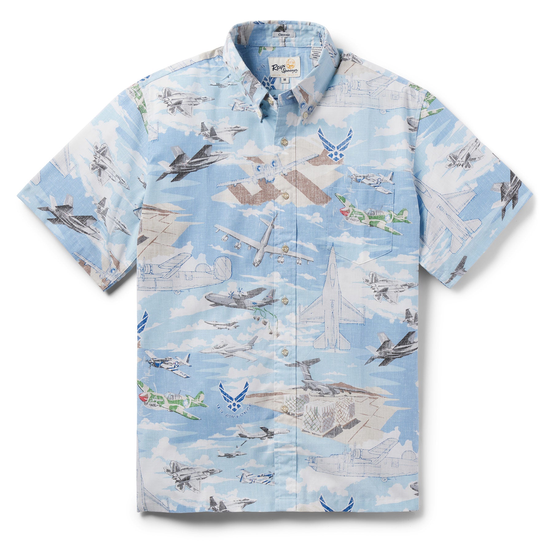 Reyn Spooner AIR FORCE FLYIN' BUTTON FRONT in BLUE