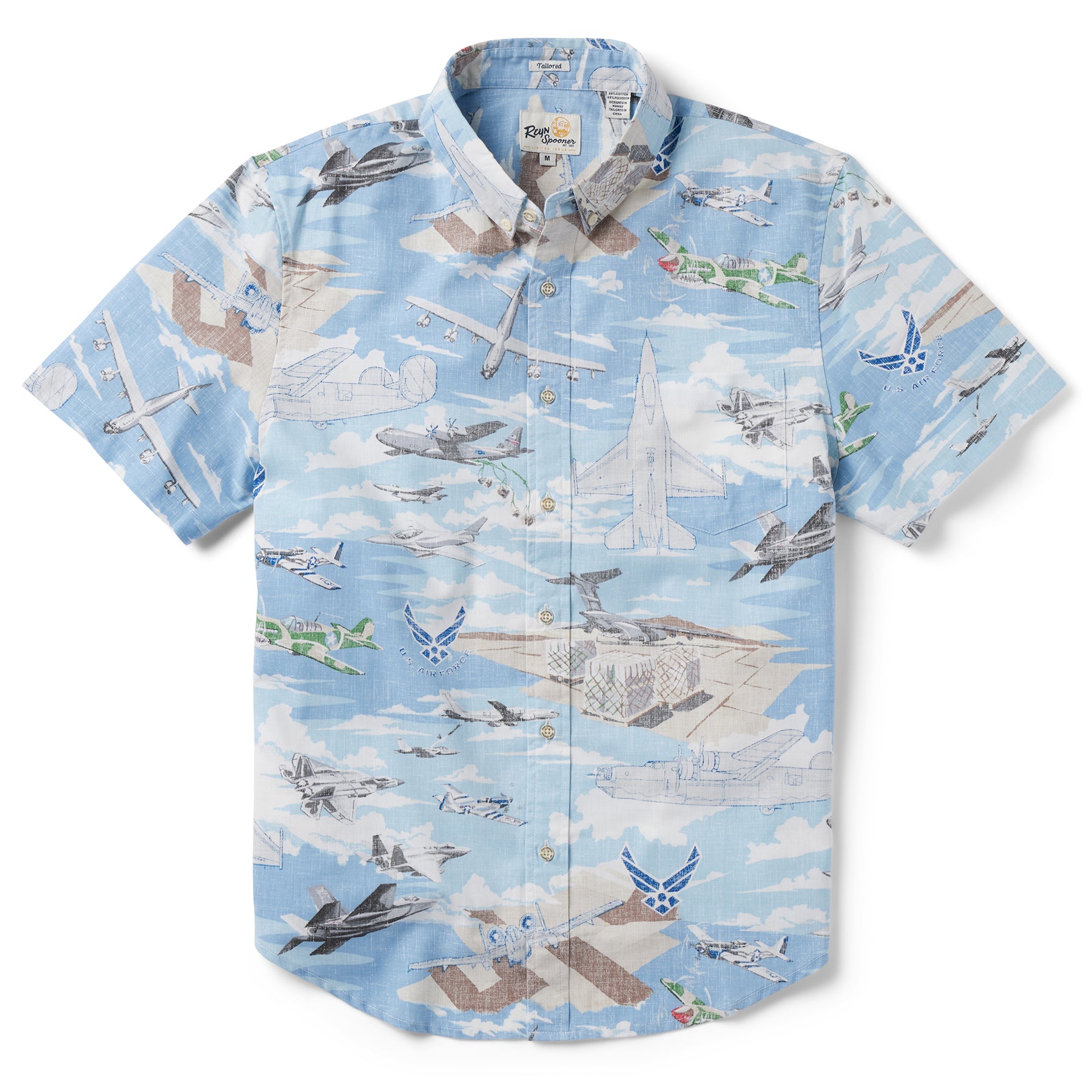 Reyn Spooner AIR FORCE FLYIN' TAILORED in BLUE