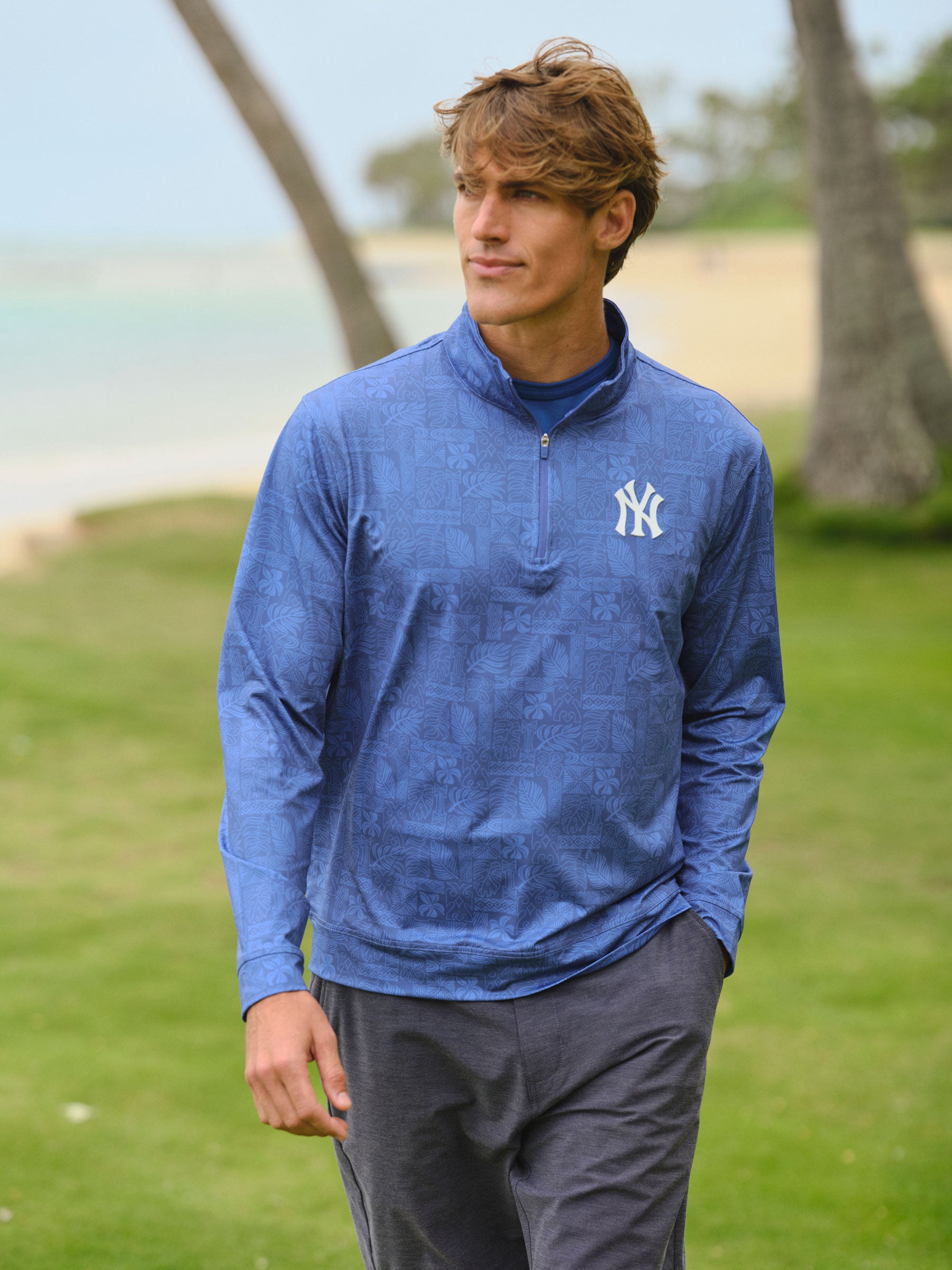 【希少】BLUE BLUE×reyn spooner テーラードジャケット　L MLB® NEW YORK YANKEES MEN'S QUARTER ZIP | Reyn Spooner