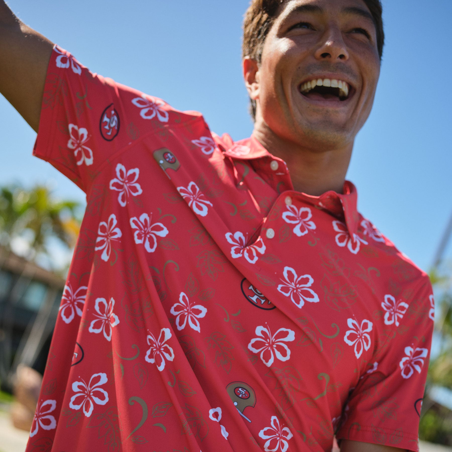 SAN FRANCISCO 49ERS THROWBACK PERFORMANCE POLO – Reyn Spooner