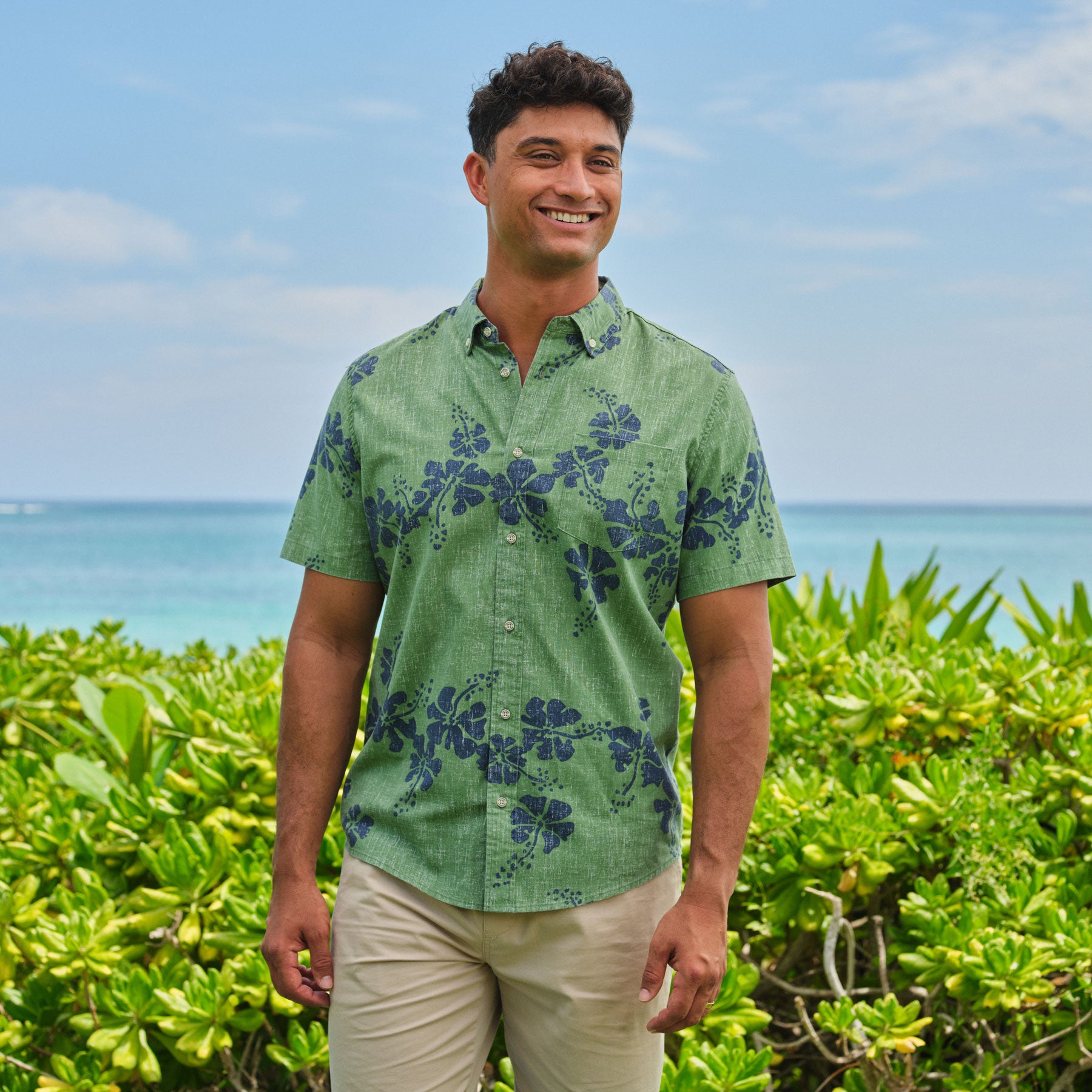 50TH STATE FLOWER | Reyn Spooner Men's Aloha Shirt