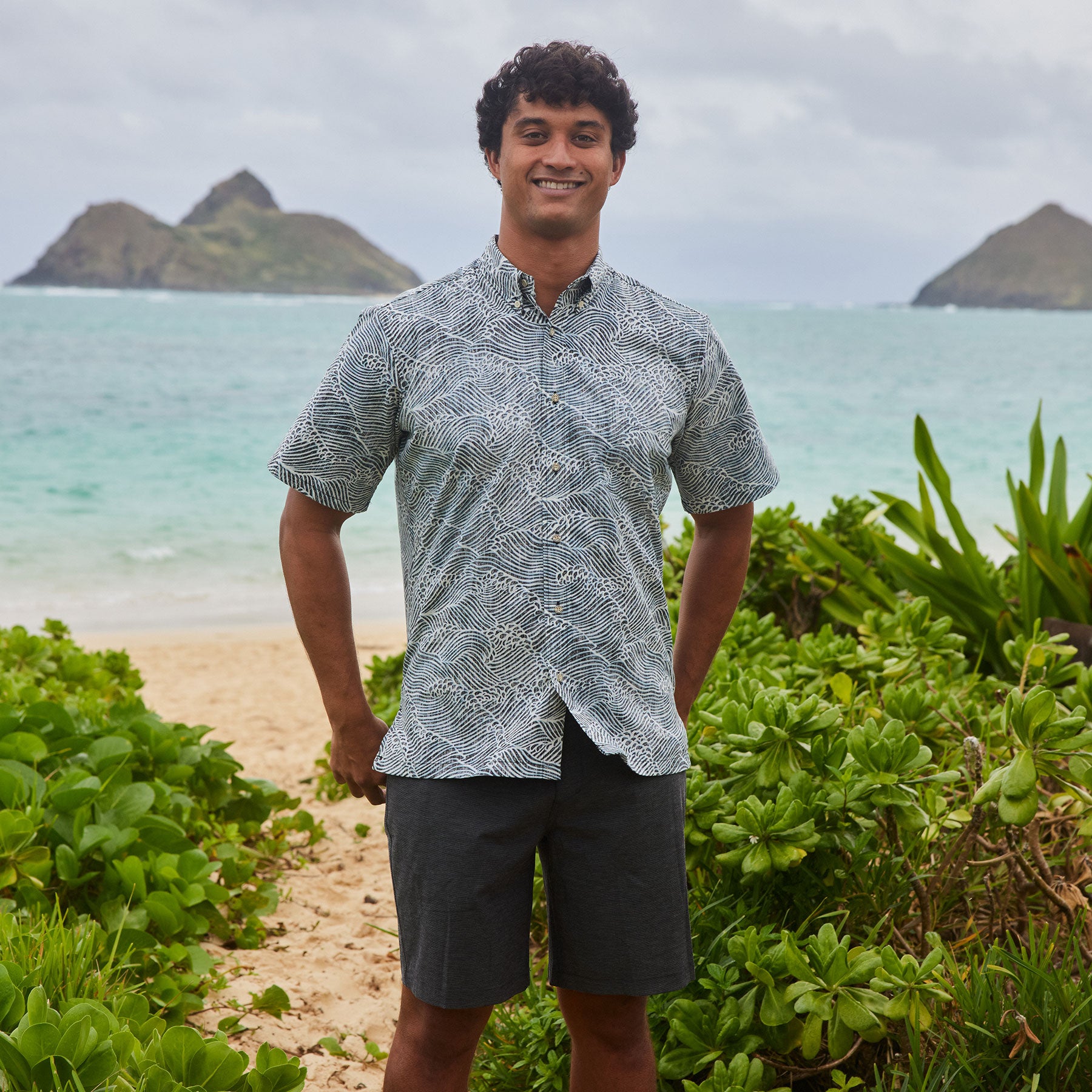 MOLOKAI CHANNEL MEN'S ALOHA SHIRT | Reyn Spooner