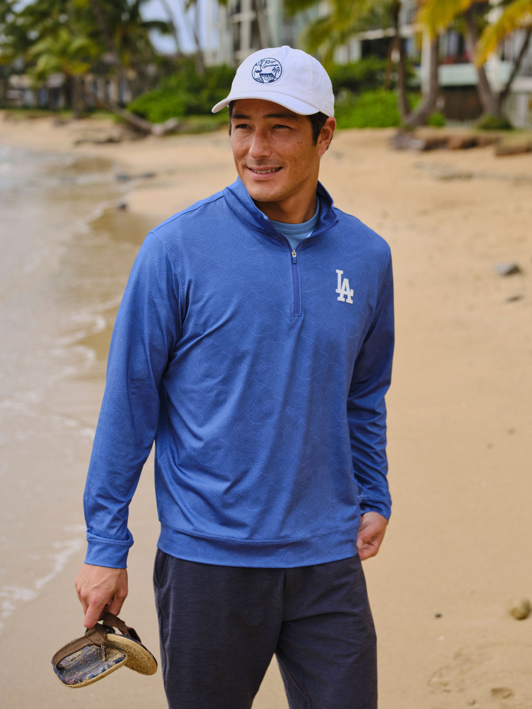 MLB® LOS ANGELES DODGERS MEN'S QUARTER ZIP | Reyn Spooner