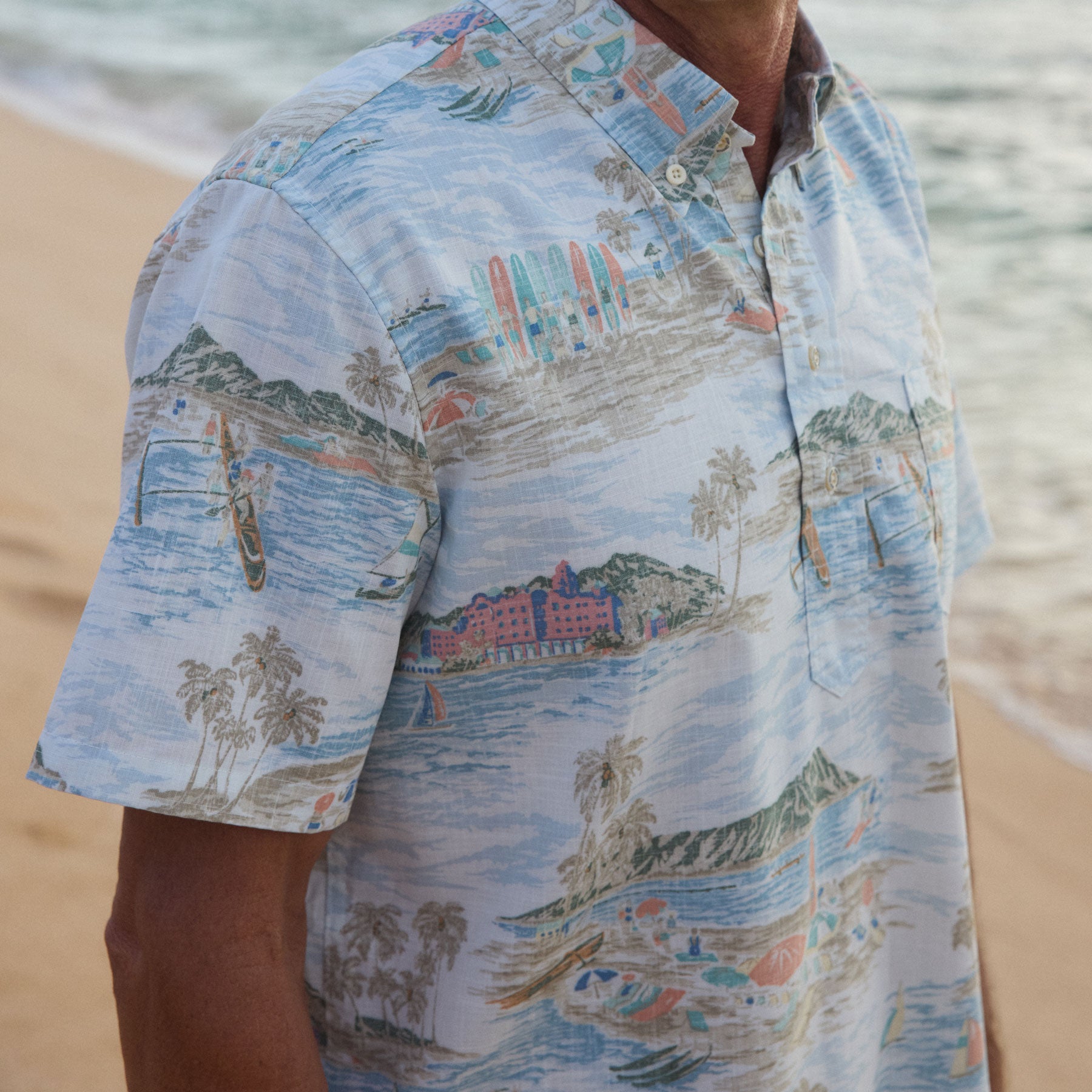 WAIKIKI NOSTALGIA MEN'S ALOHA SHIRT | Reyn Spooner