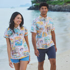 Reyn Spooner GRATEFUL DEAD LEGENDARY SHOWS ABBY TOP in WHITE
