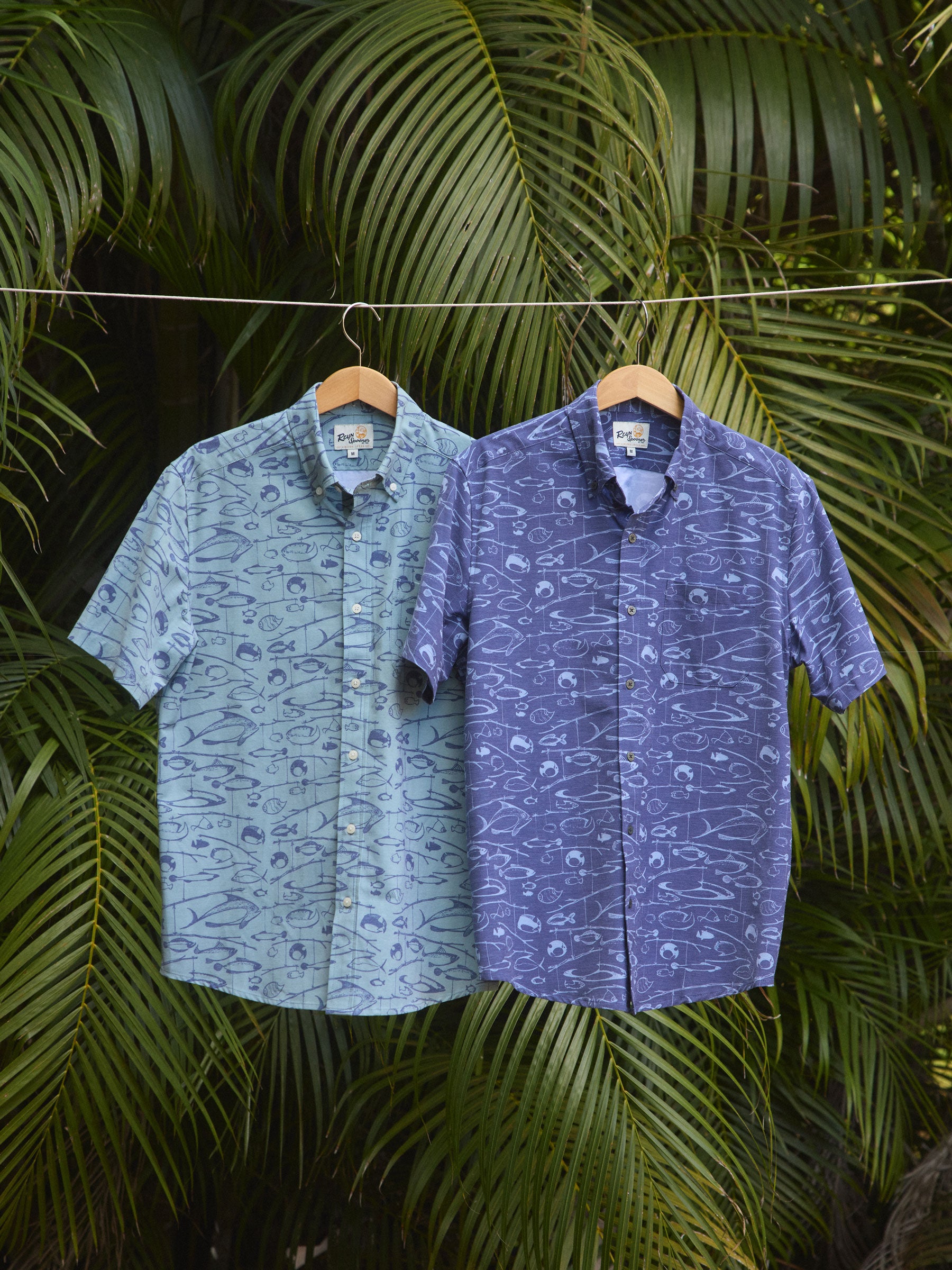 FISHERMAN'S A-LURE MEN'S PERFORMANCE ALOHA SHIRT | Reyn Spooner