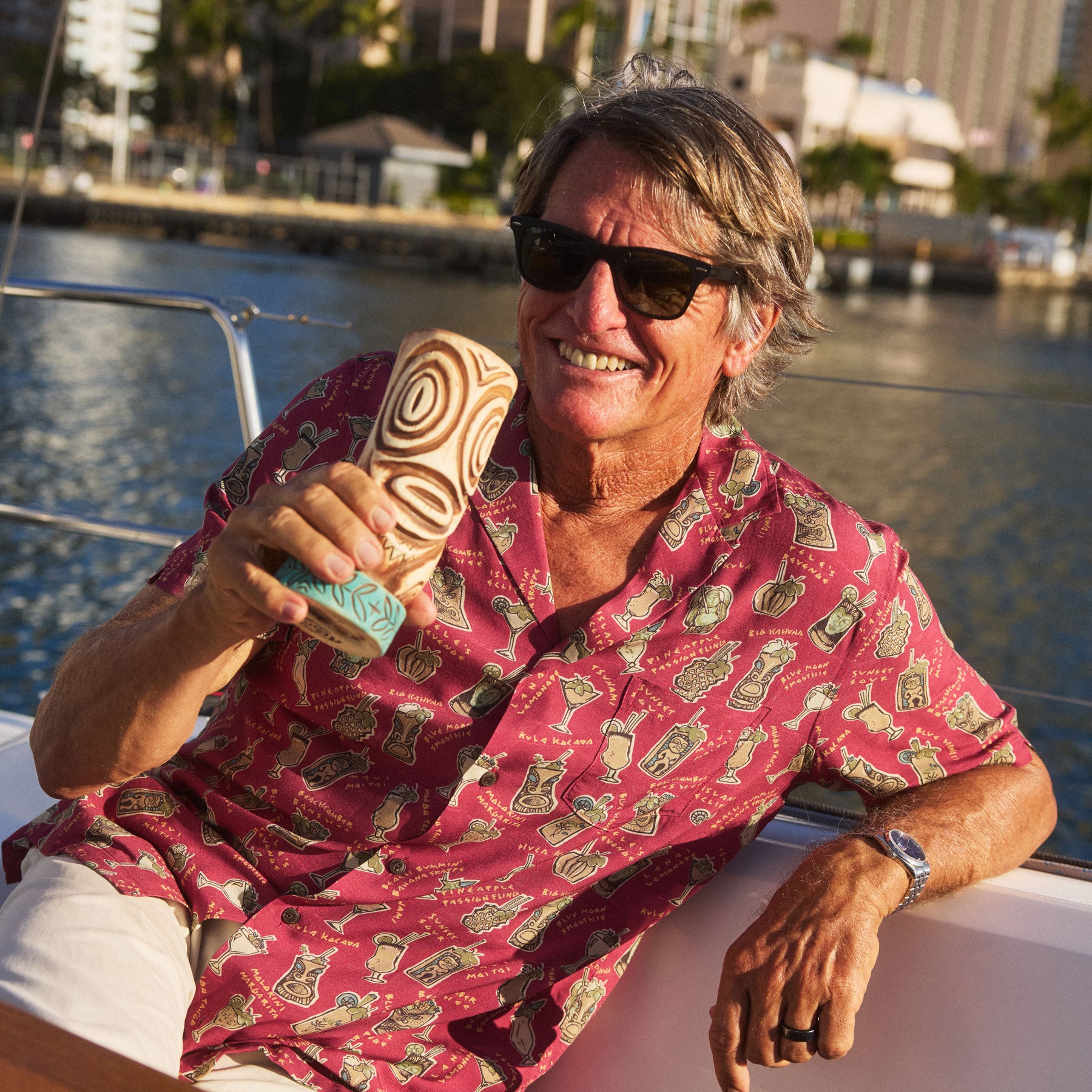 MAUI MAI TAI MEN'S RAYON CAMP SHIRT | Reyn Spooner