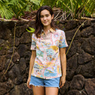 Reyn Spooner GRATEFUL DEAD LEGENDARY SHOWS ABBY TOP in WHITE