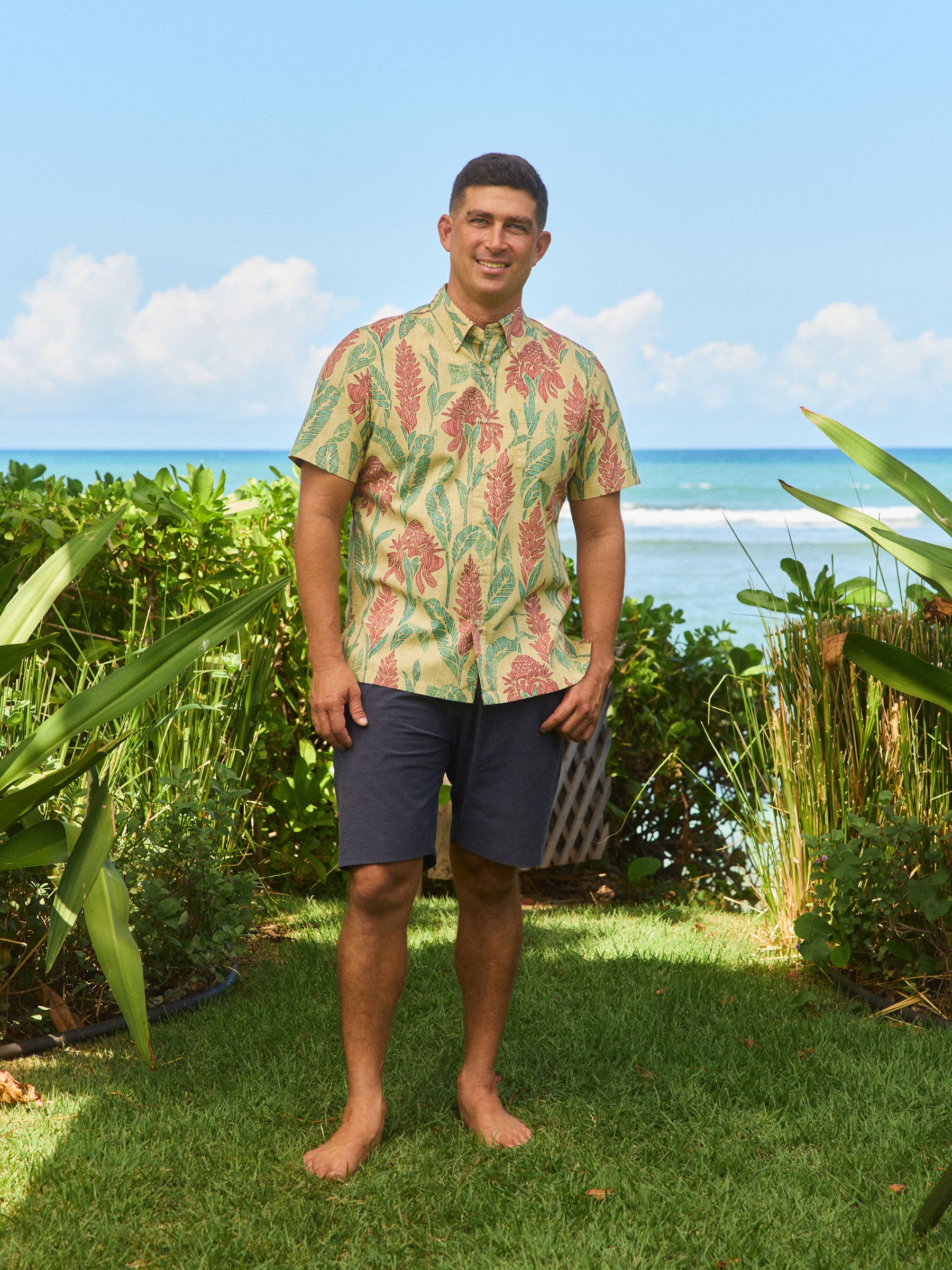 GINGER BURST MEN'S SHIRT | Reyn Spooner