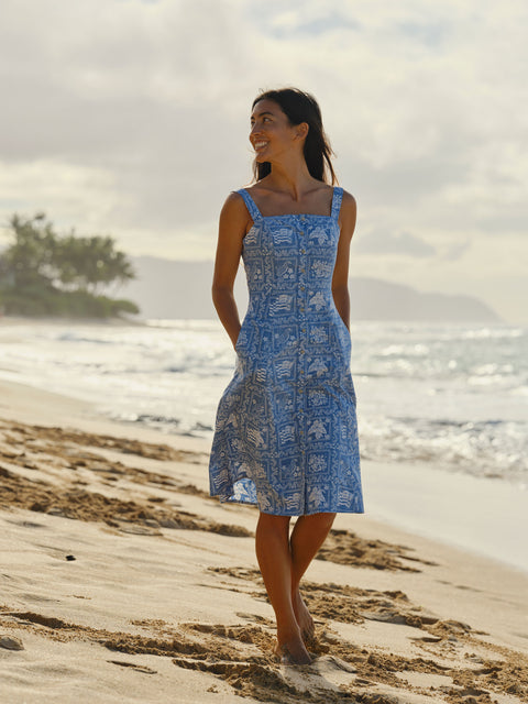 sailor blue dress WOMEN'S LAHAINA RILEY ACCIONESDESCUENTO Größe:Größe 6 This sleeveless design is NELSON - Black long-line
