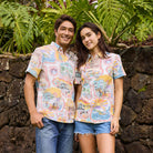 Reyn Spooner GRATEFUL DEAD LEGENDARY SHOWS ABBY TOP in WHITE