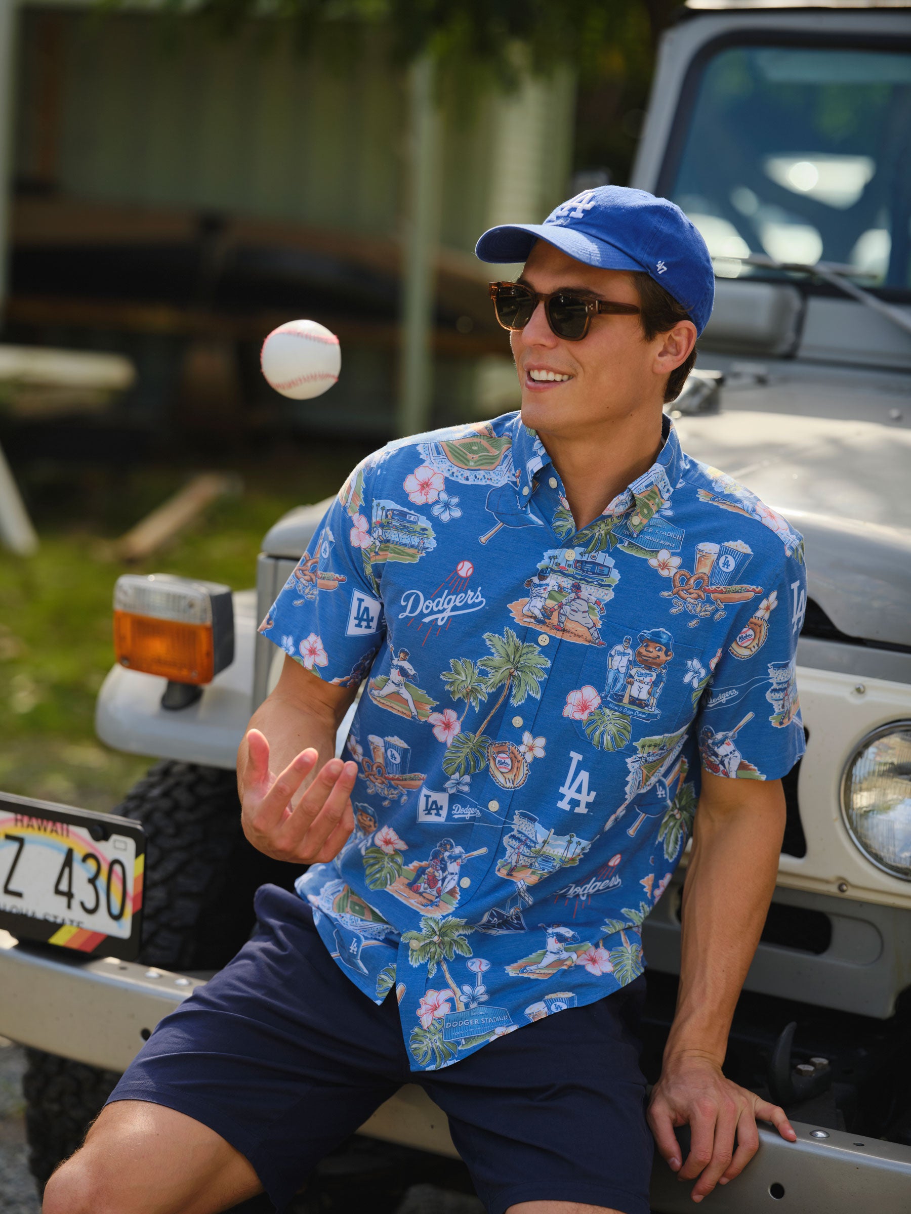 Reyn Spooner LA Dodgers アロハシャツ M MLB® LOS ANGELES DODGERS SCENIC PERFORMANCE ALOHA SHIRT – Reyn Spooner