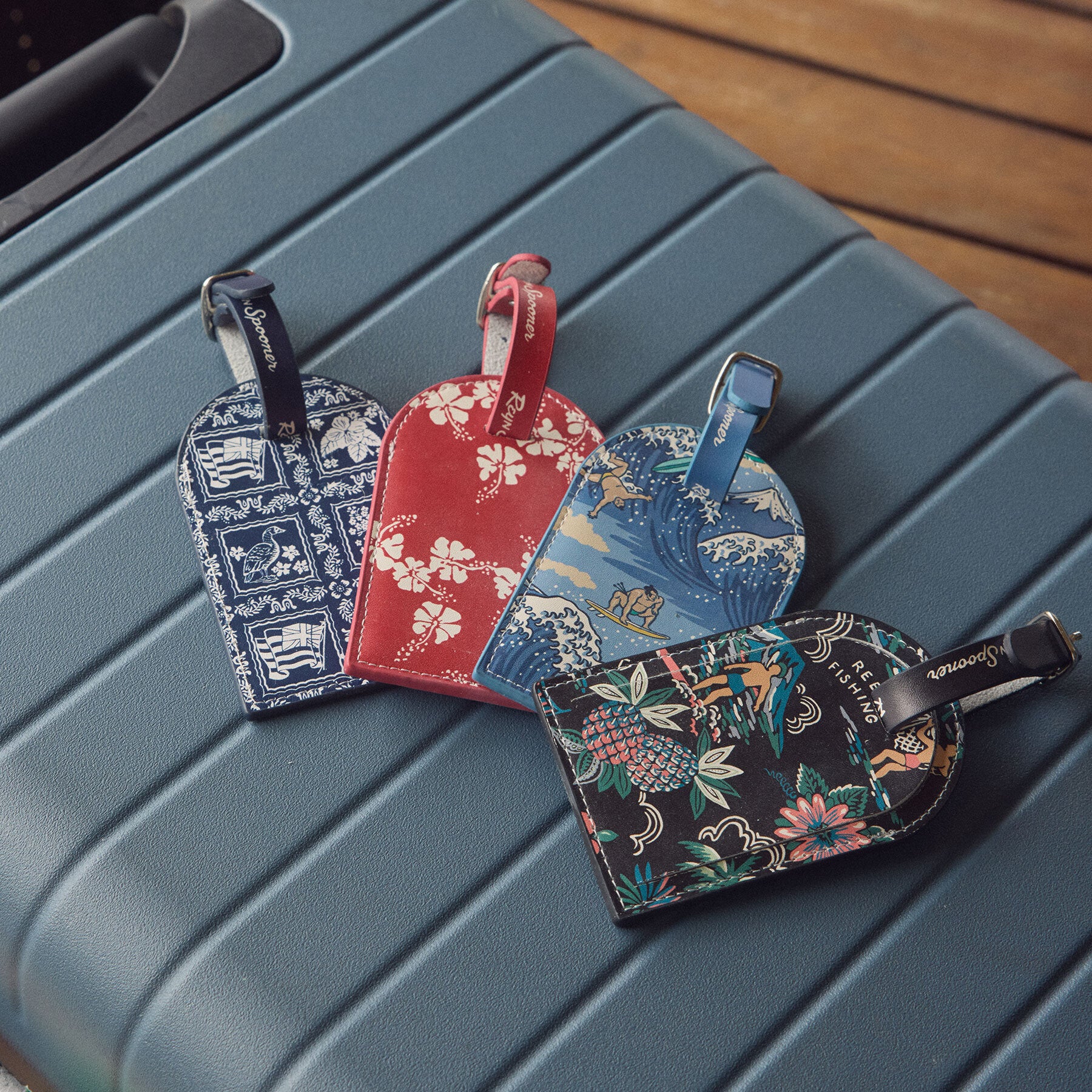 ワタフクヴィテージ希少LUGGAGE LABEL山口タグエアフォース 50TH STATE FLOWER LUGGAGE TAG | Reyn Spooner