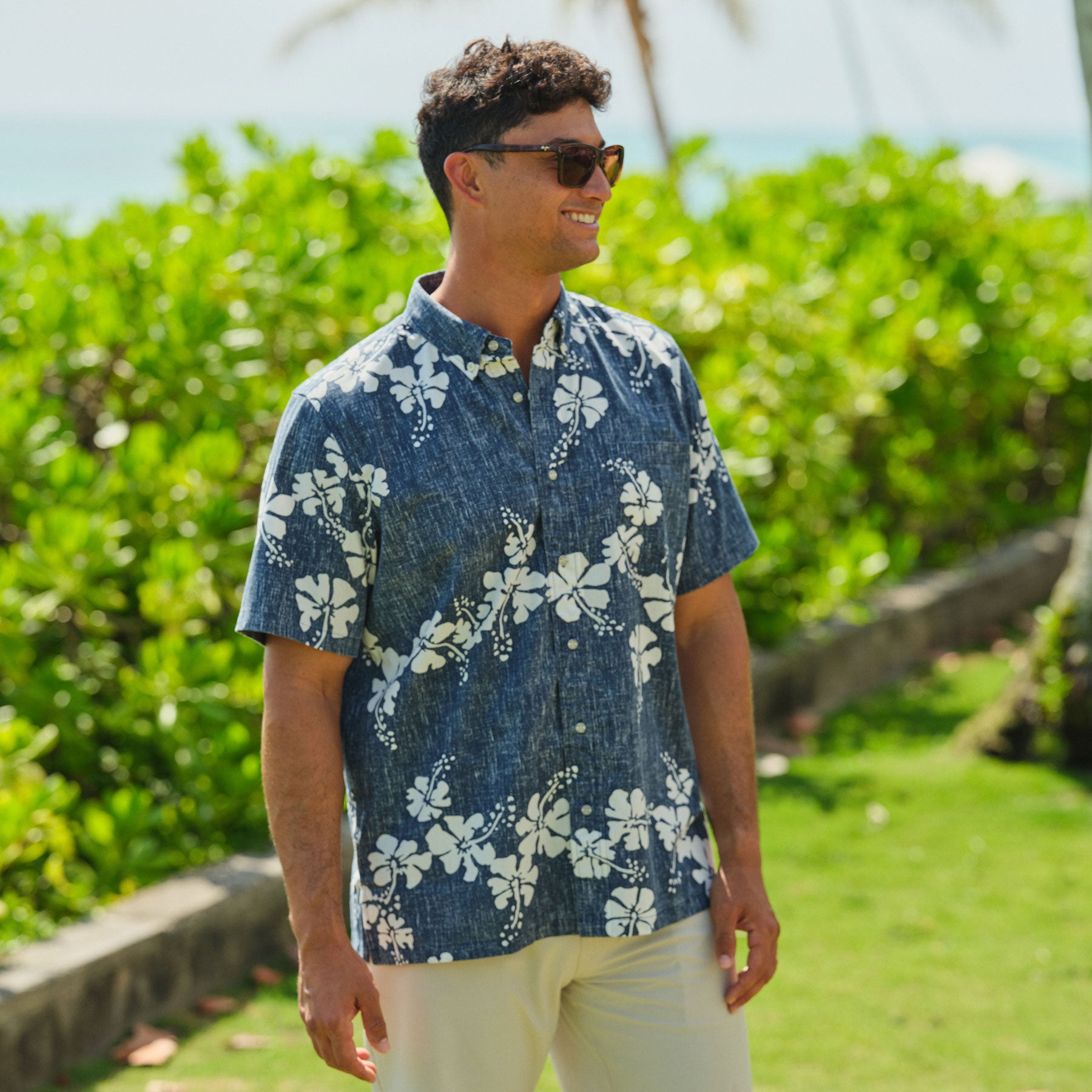 50TH STATE FLOWER | Reyn Spooner Men's Aloha Shirt
