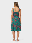 Reyn Spooner 50TH STATE FLOWER CLAIRE DRESS in FOREST GREEN