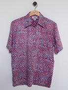 Reyn Spooner 1981 LLAMA ALOHA SHIRT in RED