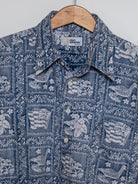 Reyn Spooner 1968 LAHAINA SAILOR ALOHA SHIRT in DENIM