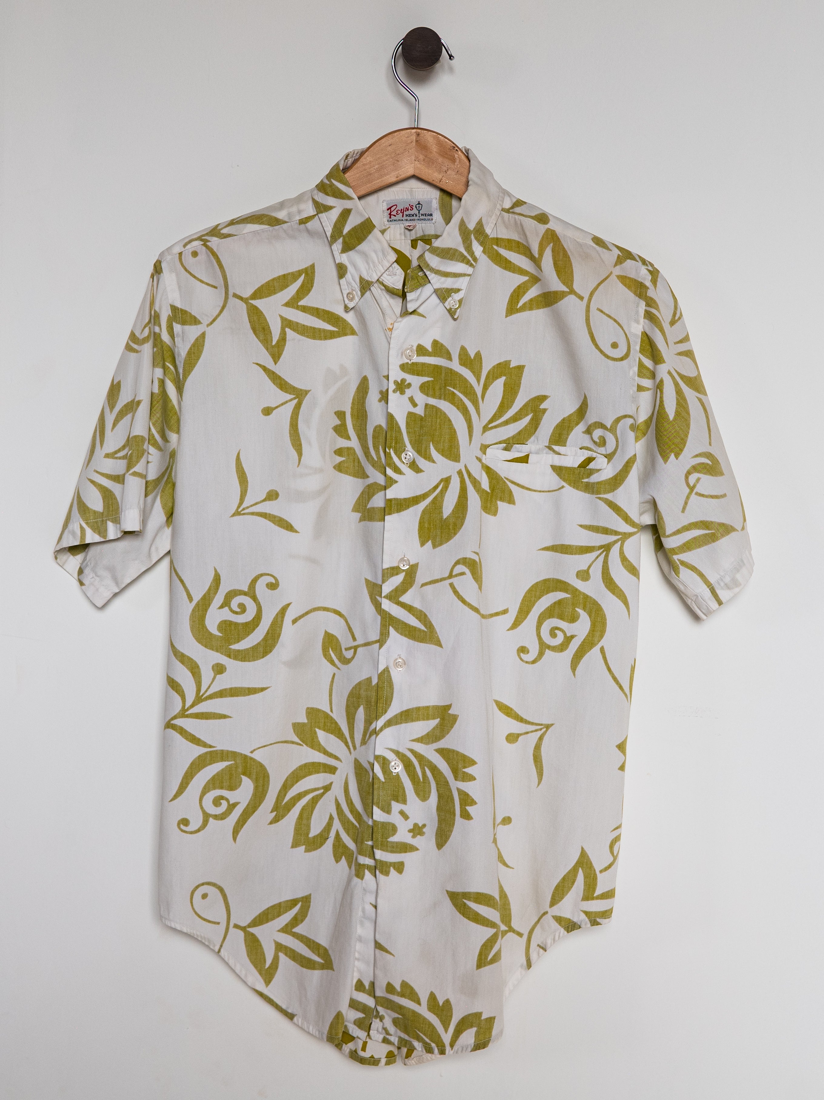Reyn Spooner 1962 CLASSIC PAREAU ALOHA SHIRT in WHITE