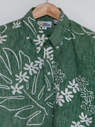 Reyn Spooner 1981 ORIGINAL REYN SPOONER (REYN SPOONER TAHITIAN) ALOHA SHIRT in GREEN