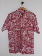 Reyn Spooner 1989 SPOONER SPORTSMAN ALOHA SHIRT in RED