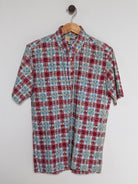 Reyn Spooner 1980s PALI PLAID ALOHA SHIRT in RED