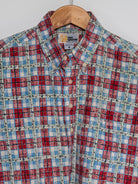 Reyn Spooner 1980s PALI PLAID ALOHA SHIRT in RED