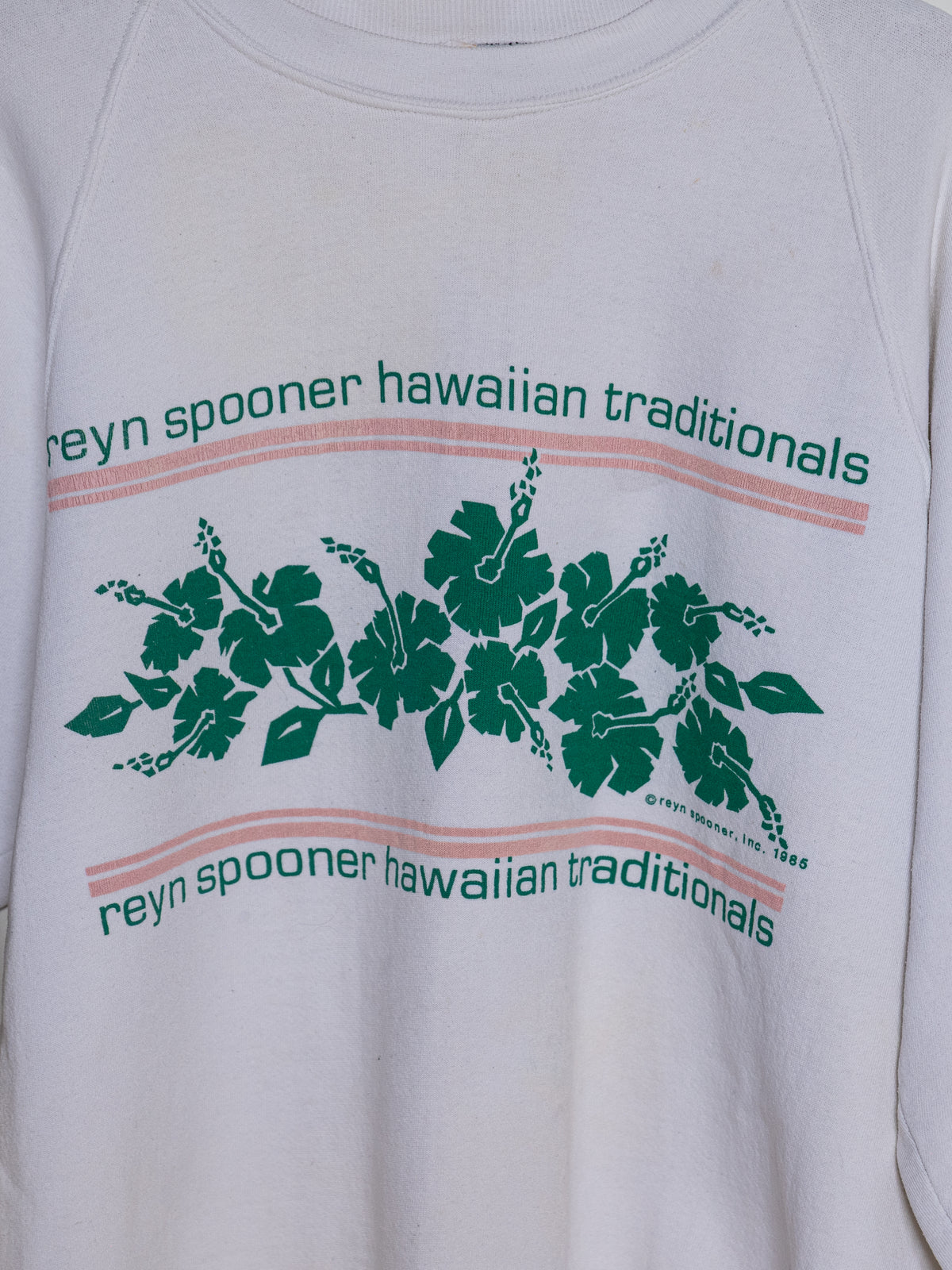 Reyn Spooner 1985 GRAPHIC SWEATSHIRT in WHITE