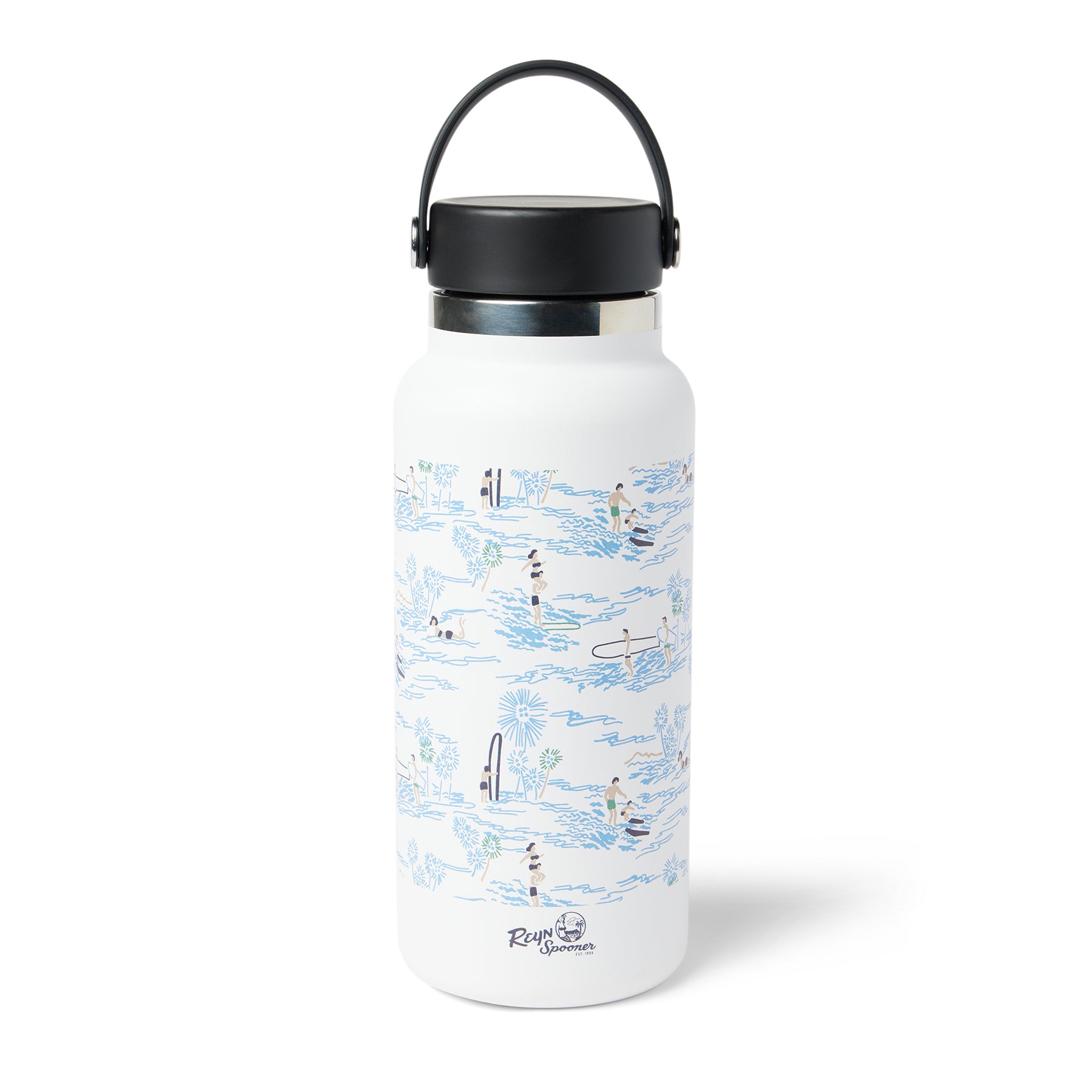 Surfer's Paradise Hydro Flask 32 oz. / Water Bottle White by Reyn Spooner