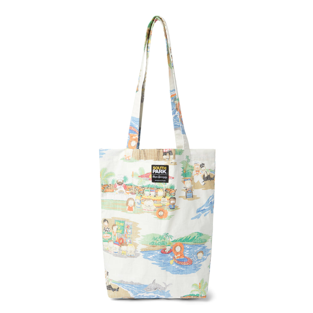 Reyn Spooner SOUTH PARK: MAHALO REWARDS MARKET BAG in WHITE