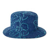 Reyn Spooner MONSTERA INK BUCKET HAT in DRESS BLUES