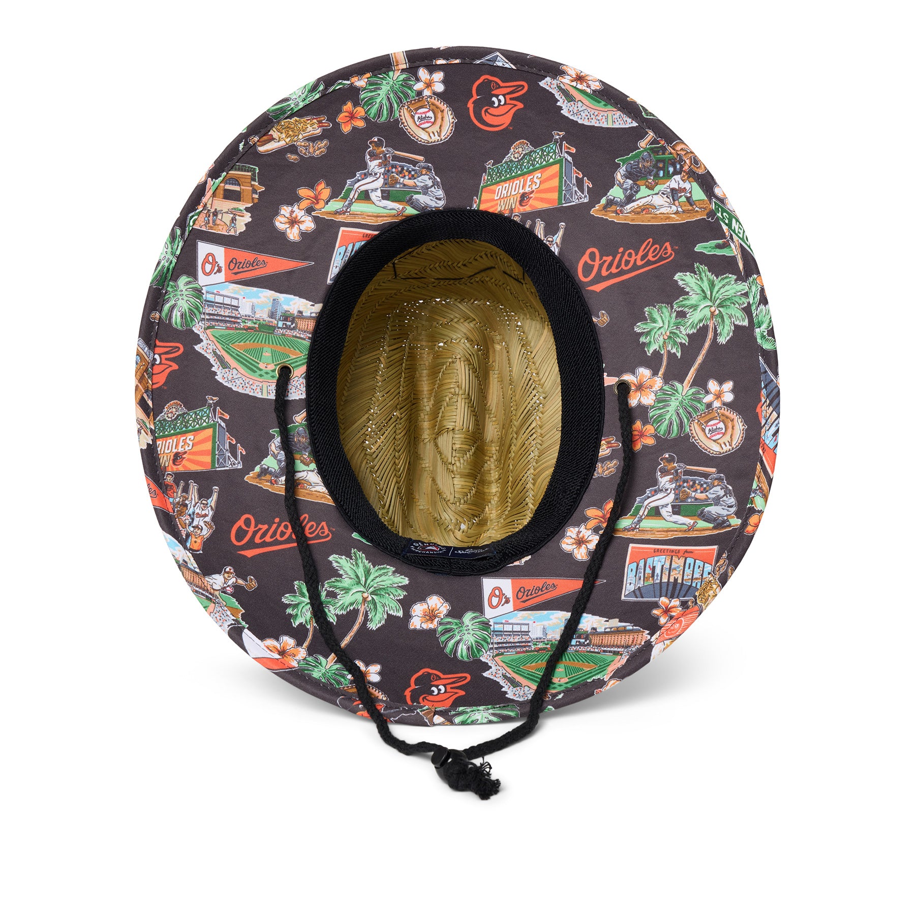 Reyn Spooner BALTIMORE ORIOLES SCENIC STRAW HAT in SCENIC