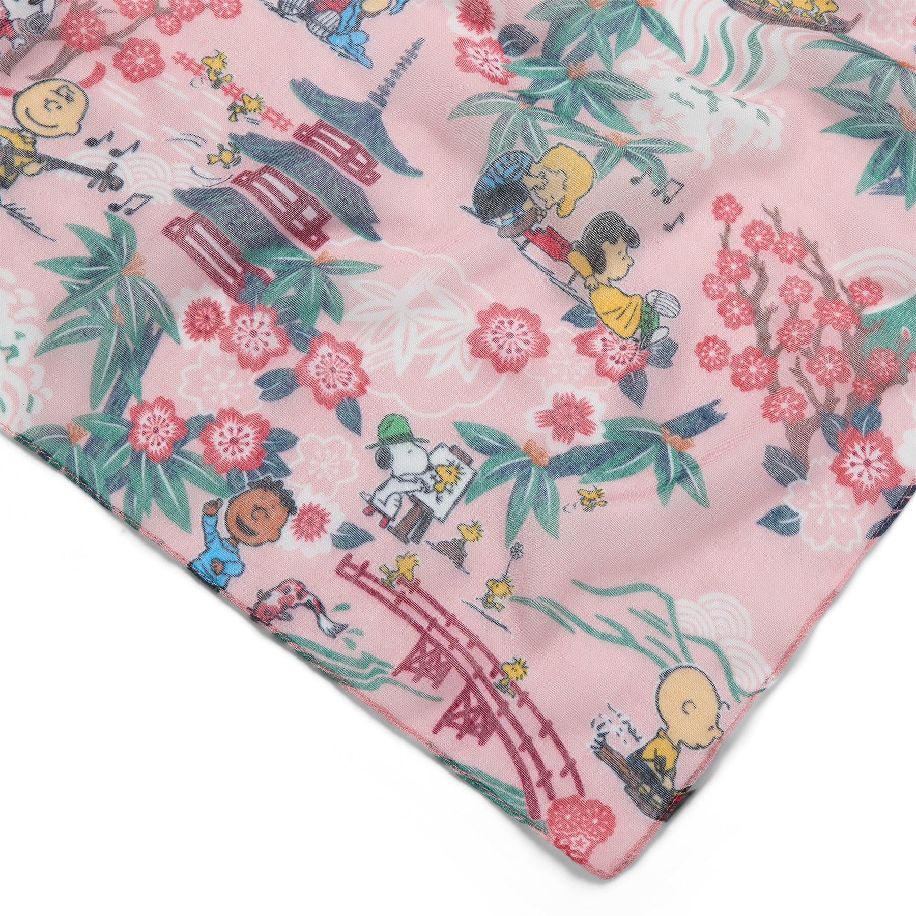 Reyn Spooner PEANUTS IN JAPAN SCARF in PINK