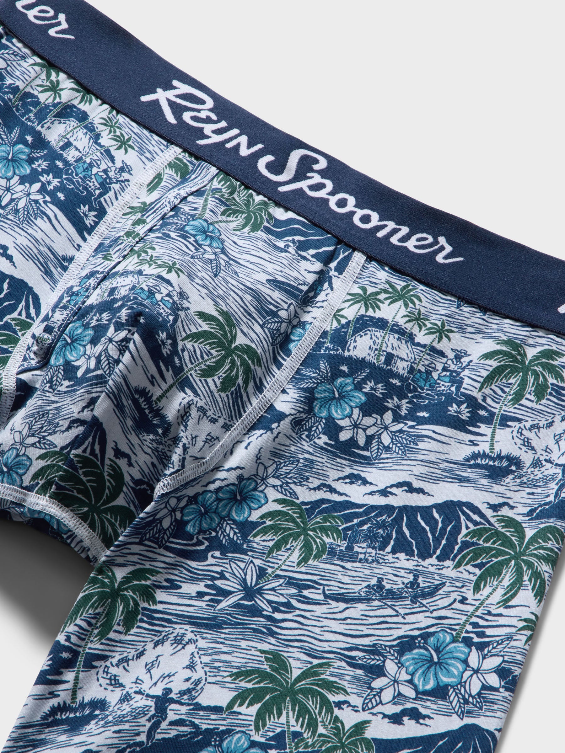 Reyn Spooner PARADISE FOUND BOXER BRIEFS in PEARL BLUE