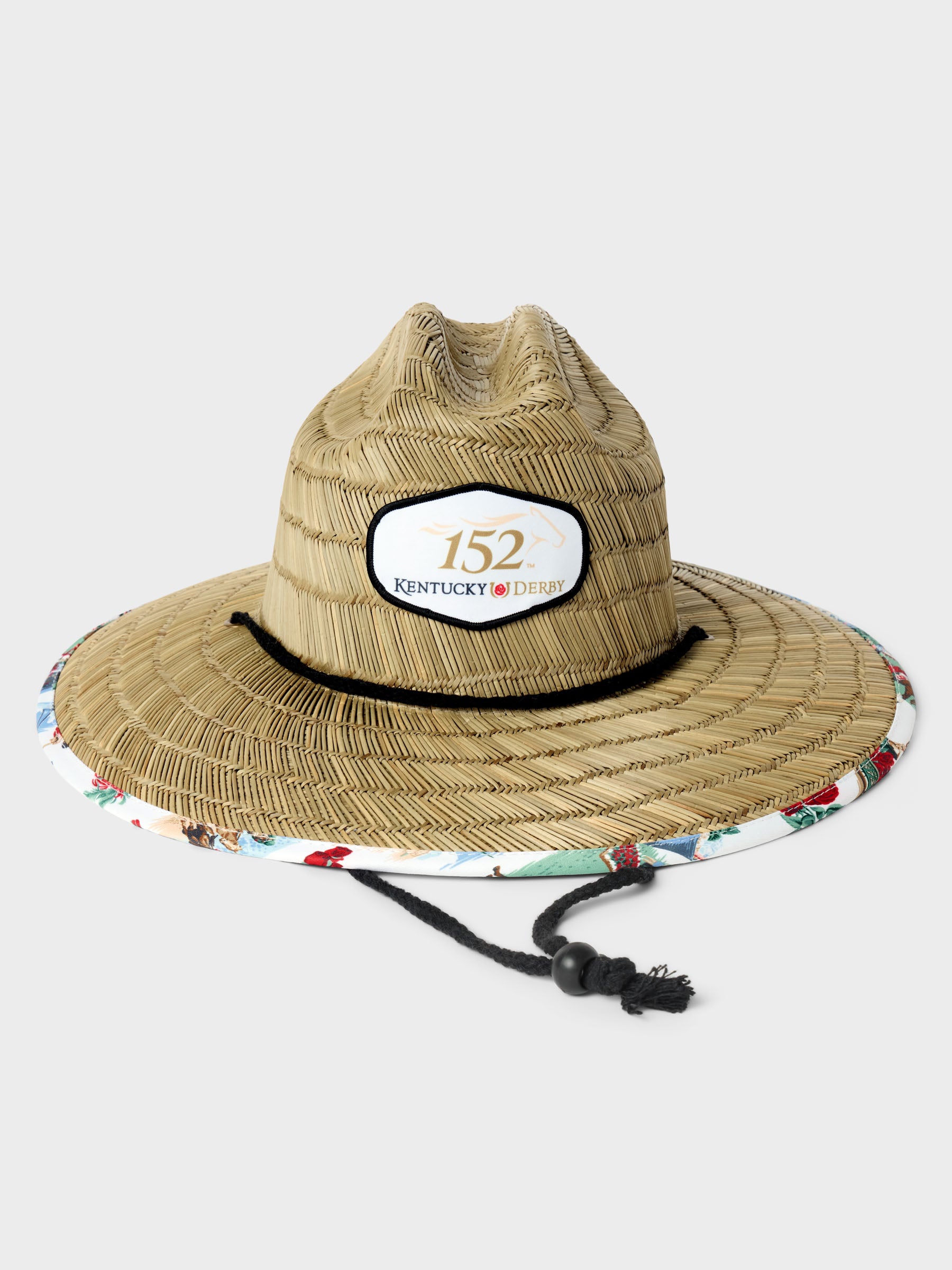 Reyn Spooner KENTUCKY DERBY 152ND ANNIVERSARY STRAW HAT in WHITE