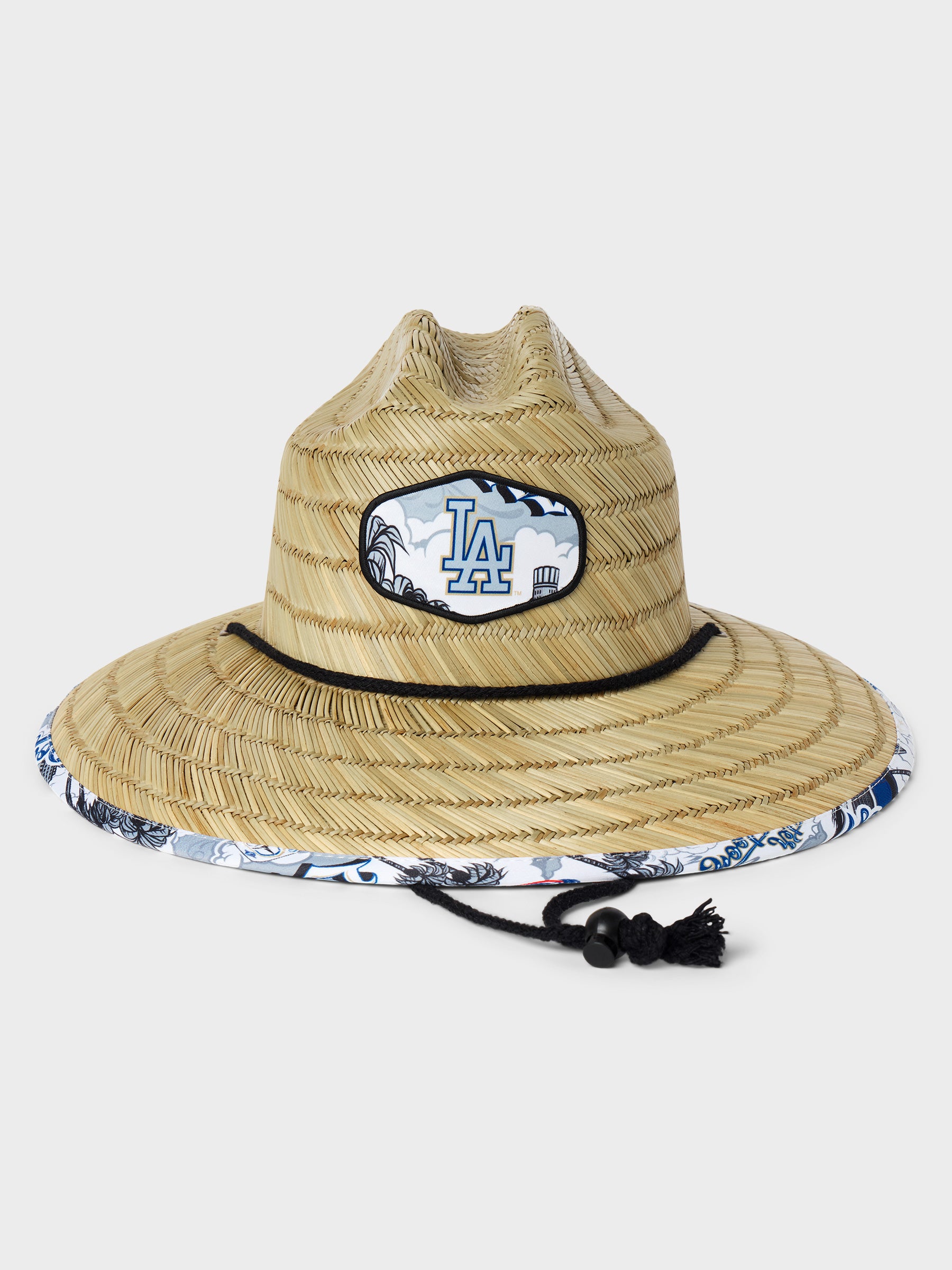 Reyn Spooner MLB® LOS ANGELES DODGERS X MISTER CARTOON STRAW HAT in WHITE