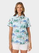 Reyn Spooner A LOONEY TUNES CHRISTMAS ABBY TOP in BLUE