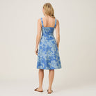 Reyn Spooner ALOHA BISCUS EMELINE DRESS in BLUE HORIZON
