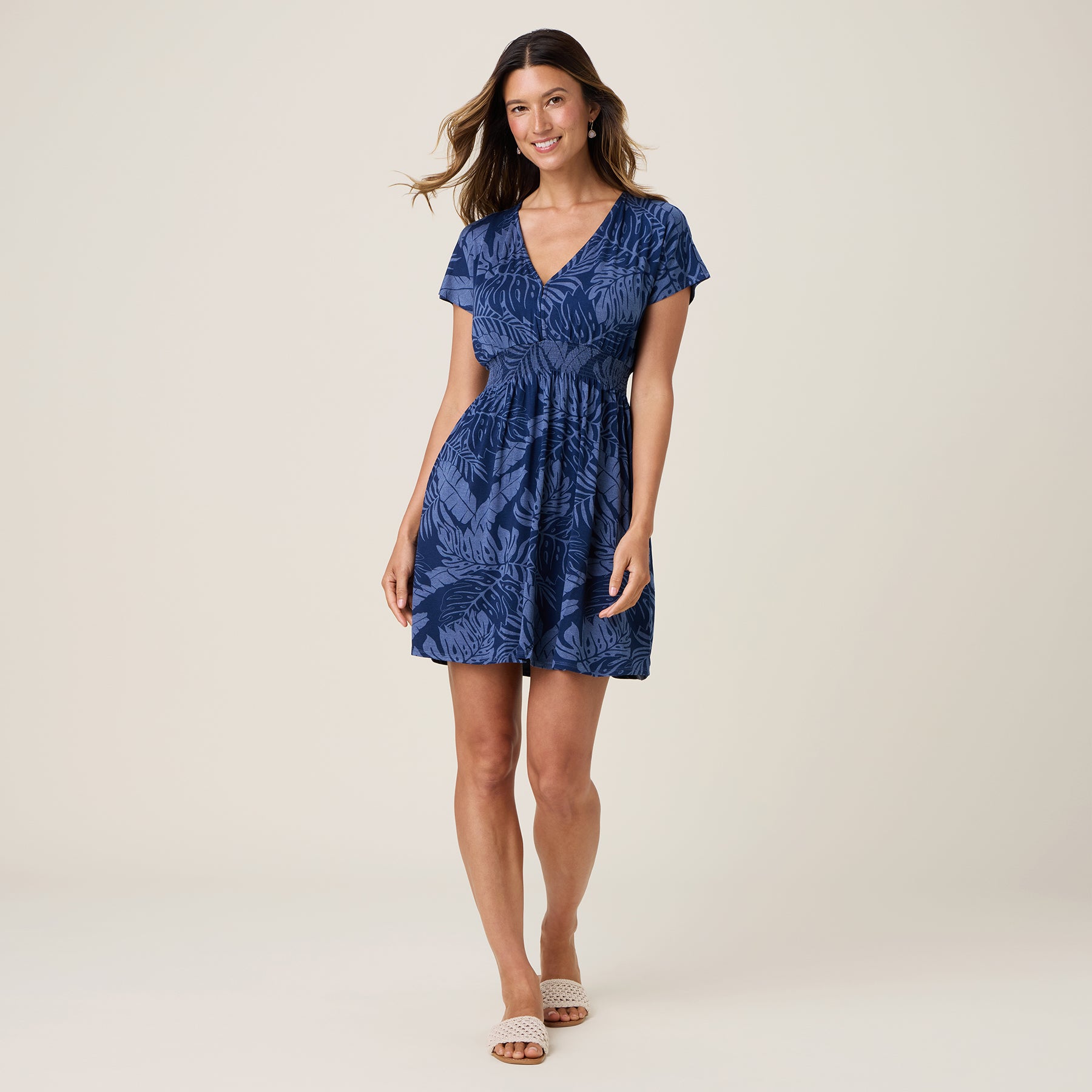 Reyn Spooner ANUENUE FALLS DREW DRESS in DRESS BLUES