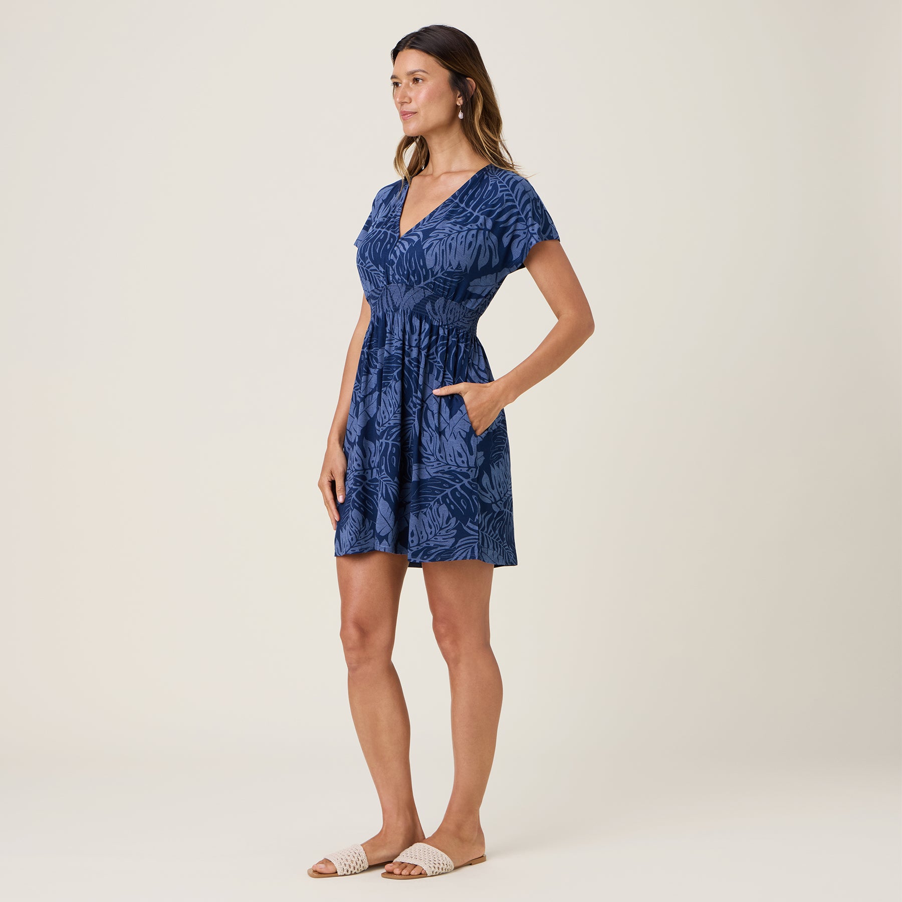 Reyn Spooner ANUENUE FALLS DREW DRESS in DRESS BLUES